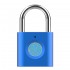 sLIFE Smart Fingerprint Padlock Biometric Keyless Anti-Theft Waterproof IP65, Suitable for Briefcase/Bag/Handbag/Door/Gym/Cabinet/Luggage/Bike/Refrigerator/Backpack/Cupboard/Drawer,Color:Blue