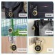 sLIFE Smart Fingerprint Padlock Biometric Keyless Anti-Theft Waterproof IP65, Suitable for Briefcase/Bag/Handbag/Door/Gym/Cabinet/Luggage/Bike/Refrigerator/Backpack/Cupboard/Drawer,Color:Gold